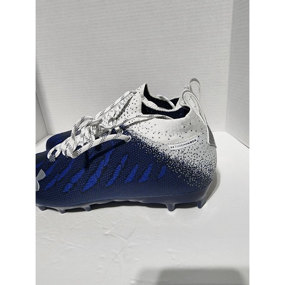 Under Armour Spotlight Men Sz 12.5 Blue Football Lacrosse Cleats 3023959-103 UA main image 8
